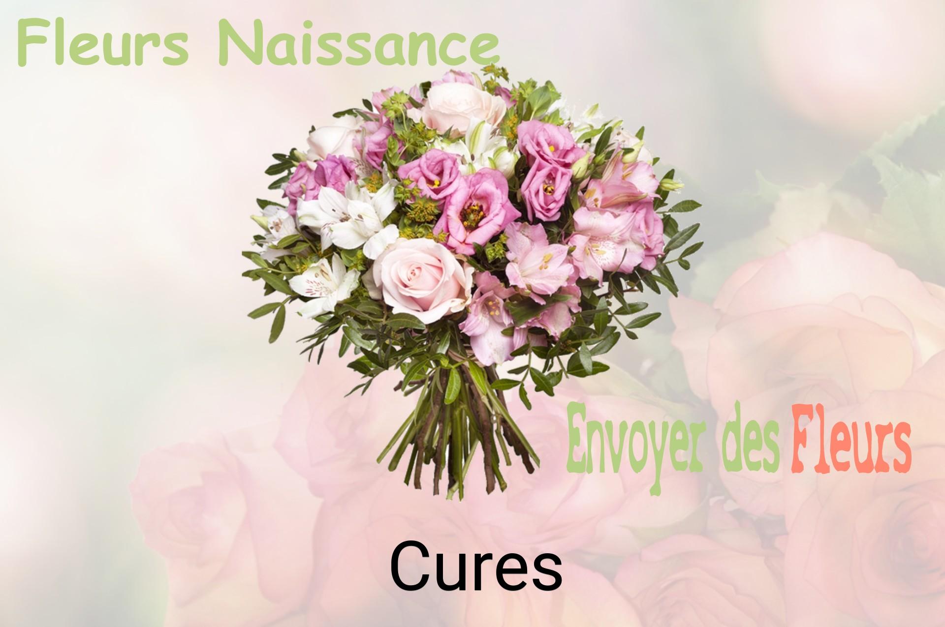 Bouquet de fleurs de naissance livré à Cures